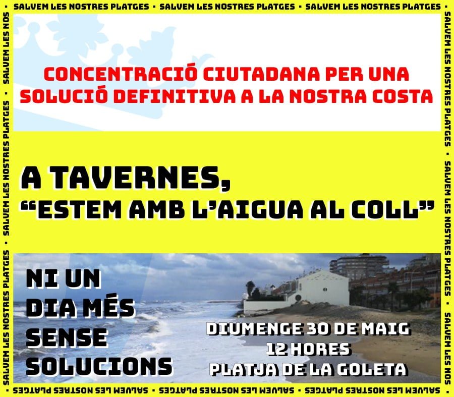 manifestación playas tavernes