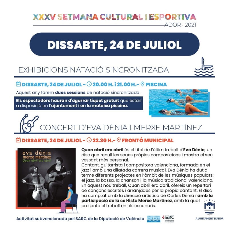 SETMANA CULTURAL I ESPORTIVA D'ADOR