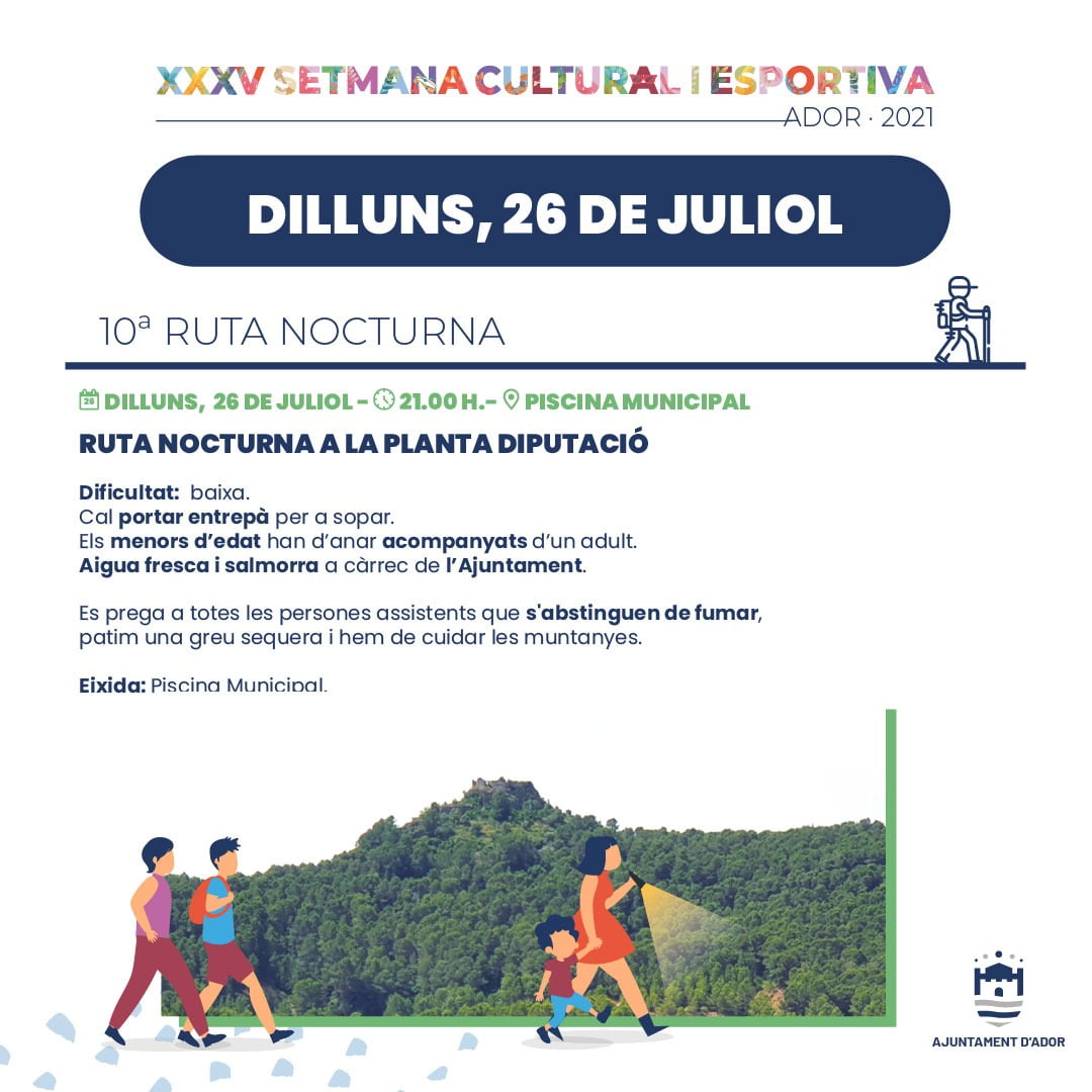 SETMANA CULTURAL I ESPORTIVA D'ADOR