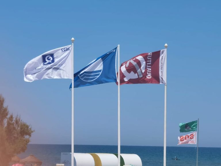 Las banderas de calidad vuelven a ondear en las playas de Oliva